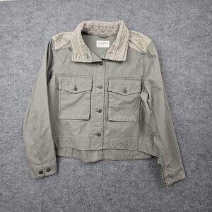 REI Cooperative Jacket Womens XL Gray Workwear Outdoor Utility Military Chore